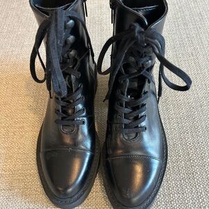 The Kooples Black Leather Ankle Boots - retails $298